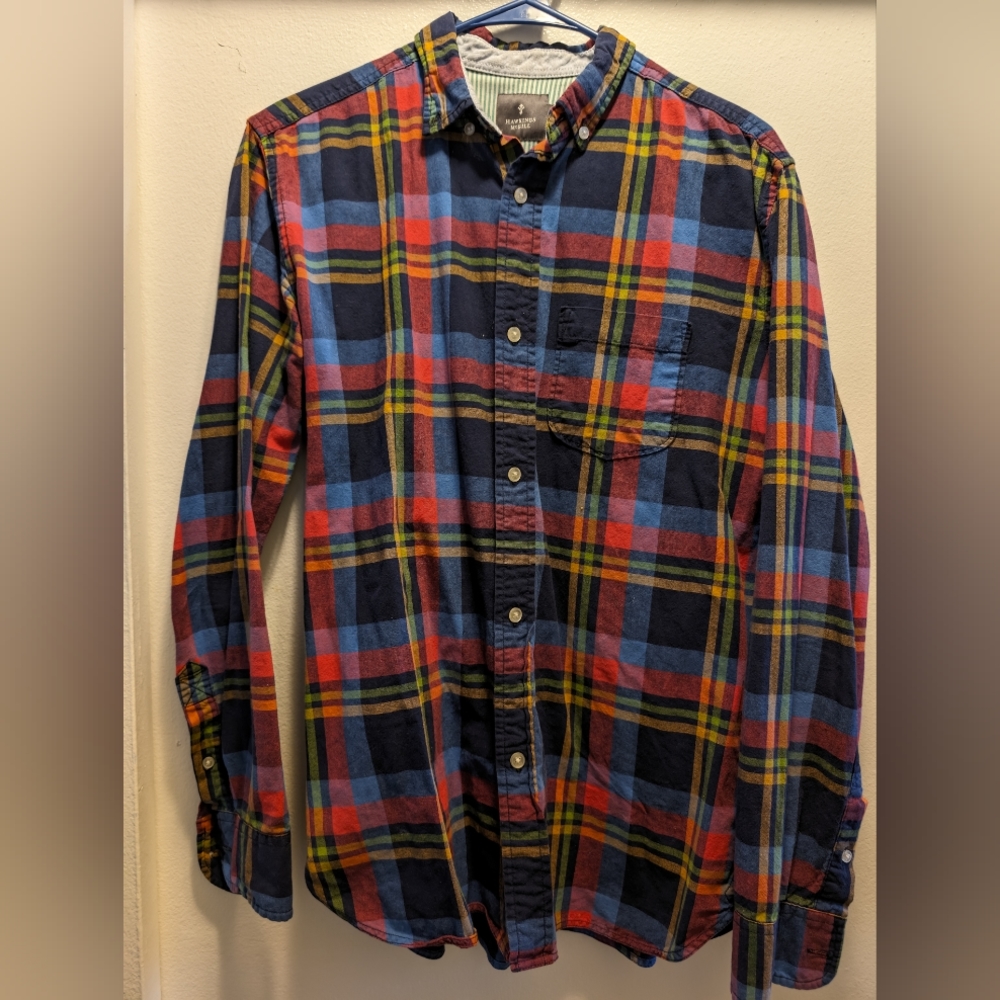 Hawkings & McGill Men's Vintage Plaid Button Down